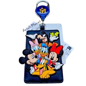 Disneyland Resort Mickey & Friends Retractable ID Badge Holder